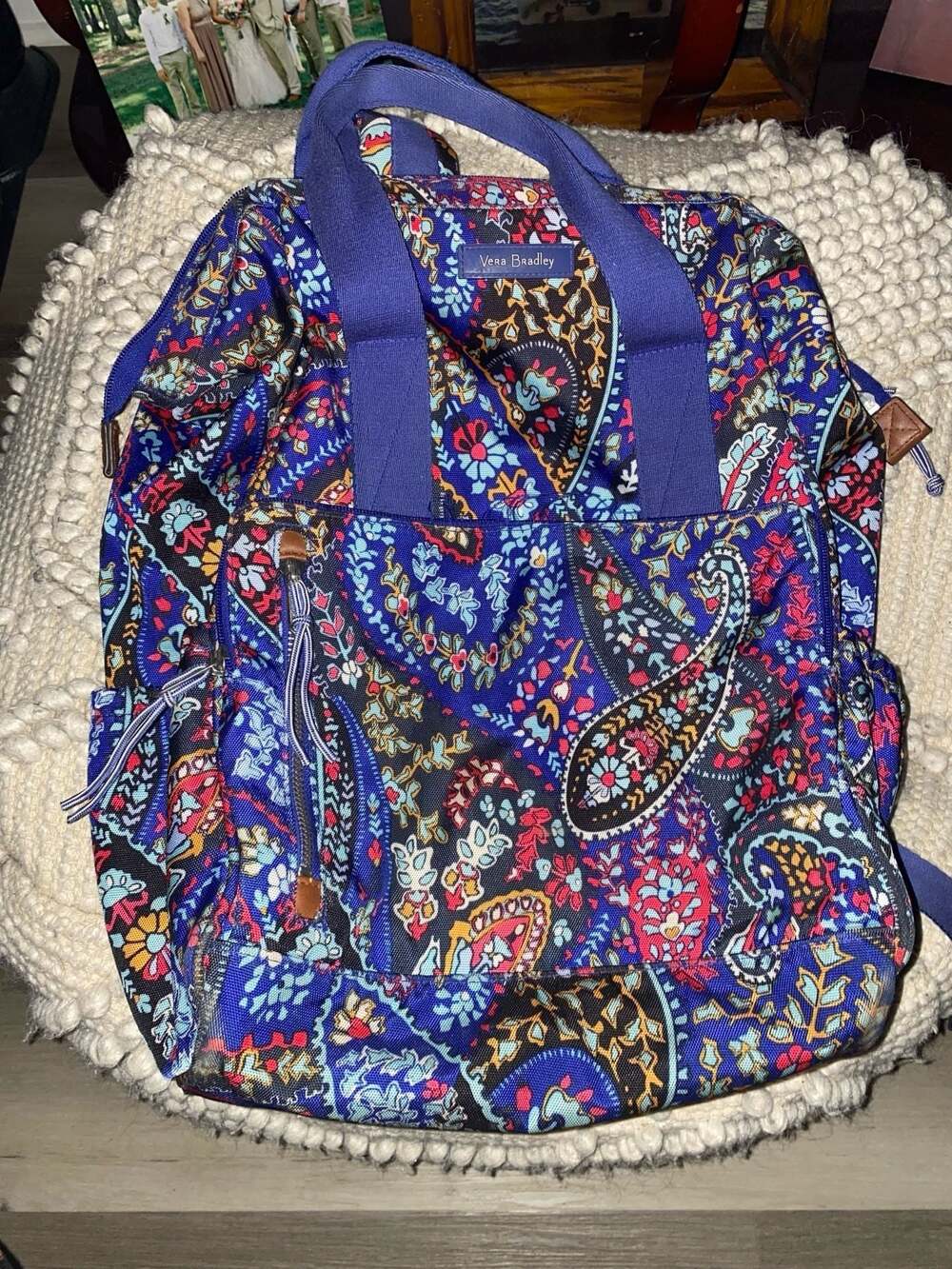 Vera Bradley Lighten Up Journey Backpack Impressionist Stripe
